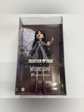 Monster High X Wednesday Addams Doll Accessories Nevermore Academy With Thing